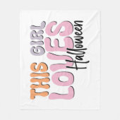 Dieses Mädchen Lieben Halloween Fleecedecke (Vorderseite)