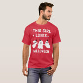 Dieses Mädchen Lieben halloween lustig T-Shirt (Vorne ganz)