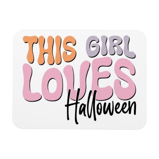 Dieses Mädchen Lieben Halloween Magnet (Horizontal)