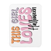 Dieses Mädchen Lieben Halloween Magnet (Vertikal)