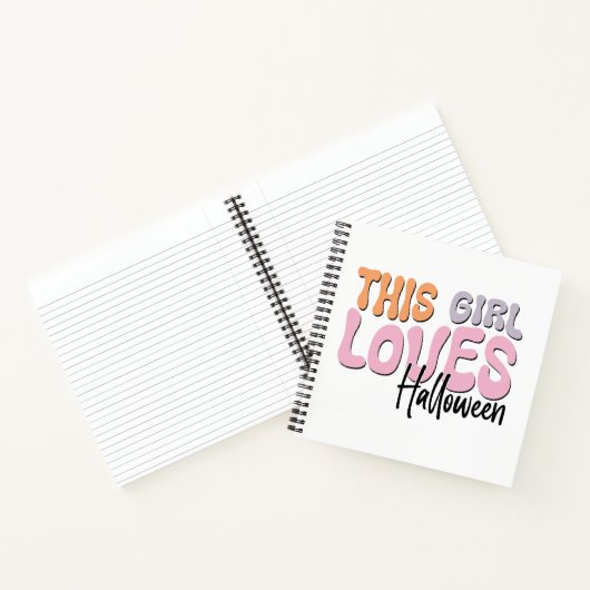Dieses Mädchen Lieben Halloween Notizblock (Innenseite)