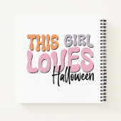 Dieses Mädchen Lieben Halloween Notizblock (Rückseite)
