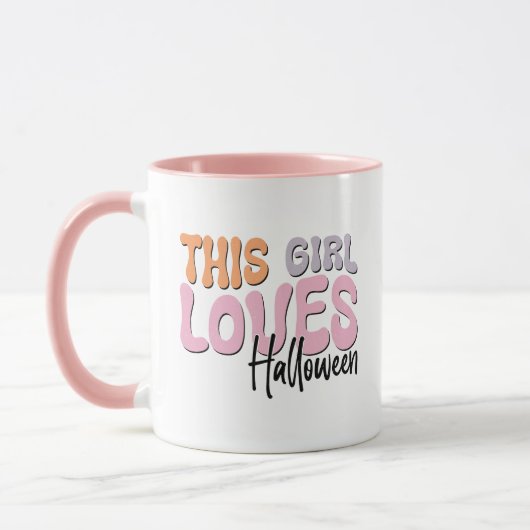 Dieses Mädchen Lieben Halloween Tasse (Links)