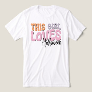 Dieses Mädchen Lieben Halloween Tri-Blend Shirt