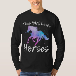 DIESES MÄDCHEN LIEBEN HORSES Reitsport Teen Girl T-Shirt