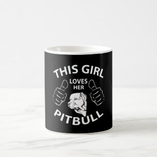"Dieses Mädchen Lieben ihr pitbull " Kaffeetasse