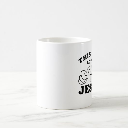 DIESES MÄDCHEN-LIEBEN JESUS KAFFEETASSE (Mittel)