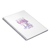 Dieses Mädchen Lieben Jesus Niedlich Christliches  Notizblock (Rechte Seite)