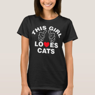 Dieses Mädchen Lieben Katzen T-Shirt