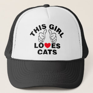 Dieses Mädchen Lieben Katzen Truckerkappe