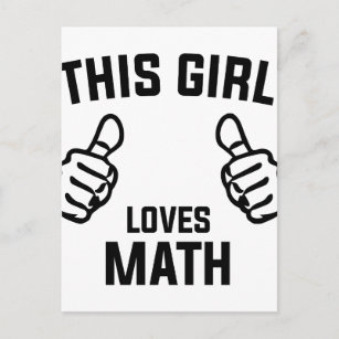 Dieses Mädchen Lieben Math Postkarte