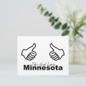 Dieses Mädchen Lieben Minnesota Postkarte (Stehend Vorderseite)