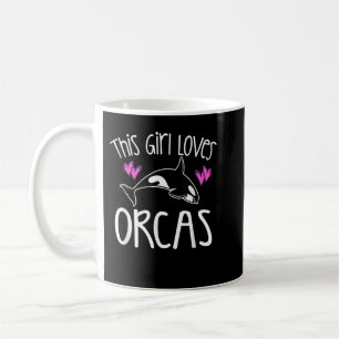 DIESES MÄDCHEN LIEBEN ORCAS Killer Whale T - Shirt Kaffeetasse