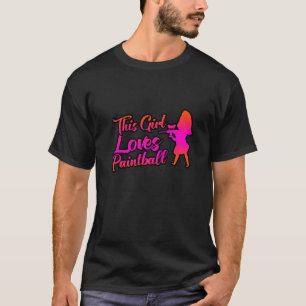 Dieses Mädchen Lieben Paintball T-Shirt