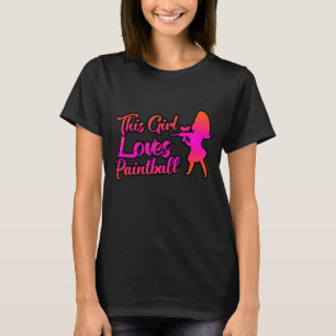 Dieses Mädchen Lieben Paintball T-Shirt