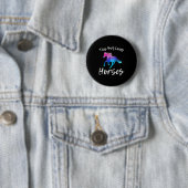 Dieses Mädchen Lieben Pferde Funny Reittier Quot Button (Beispiel)