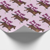 Dieses Mädchen Lieben Pferde Geschenkpapier (Ecke)