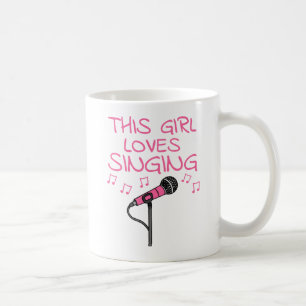 Dieses Mädchen Lieben singen, Sängerin Kaffeetasse