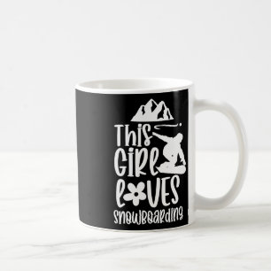 Dieses Mädchen Lieben Snowboarden Lover Snowboard Kaffeetasse
