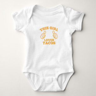 Dieses Mädchen Lieben Tacos Baby Strampler