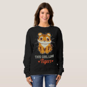 Dieses Mädchen Lieben Tigers Wild Animal Zoo Sweatshirt (Vorne ganz)
