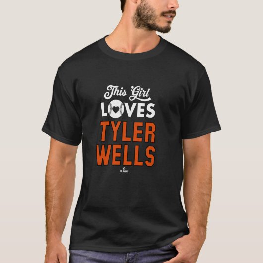 Dieses Mädchen Lieben Tyler Wells Baltimore Baseba T-Shirt (Vorderseite)