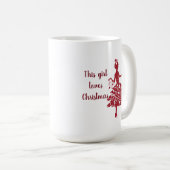 Dieses Mädchen Lieben Weihnachten Kaffeetasse (VorderseiteRechts)