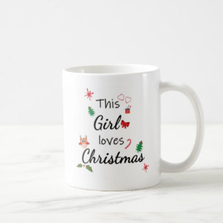 Dieses Mädchen Lieben Weihnachten, Niedliche Weihn Kaffeetasse