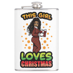 Dieses Mädchen Lieben Weihnachten Pajama Melanin S Flachmann