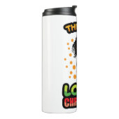 Dieses Mädchen Lieben Weihnachten Pajama Melanin S Thermosbecher (Nach links gedreht)