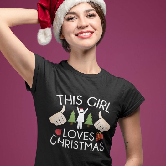 Dieses Mädchen Lieben Weihnachten T-Shirt