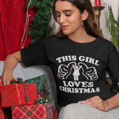 Dieses Mädchen Lieben Weihnachten T-Shirt
