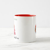 Dieses Mädchen Lieben Weihnachtsrot Zweifarbige Tasse (Mittel)