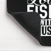Dieses Mädchen liebt Angeln mit ihrem Ehemann Mousepad (Ecke)