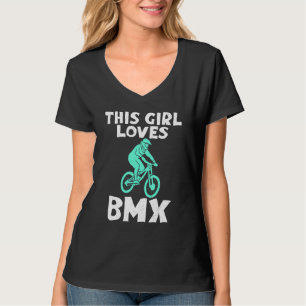 Dieses Mädchen liebt BMX Fahrrad BMX Fahrer T-Shirt