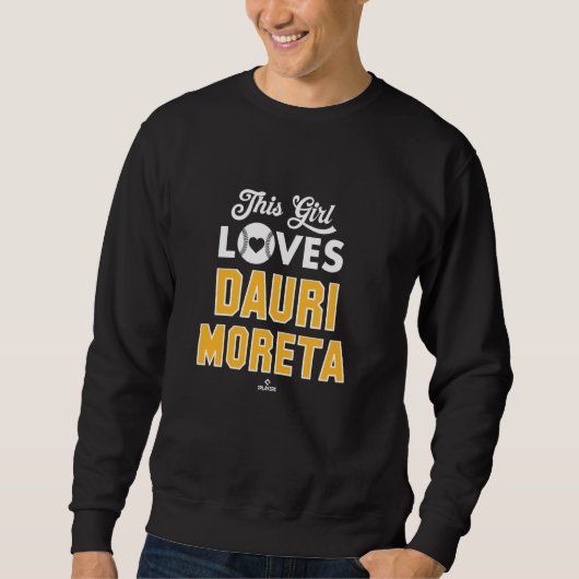 Dieses Mädchen liebt Dauri Moreta Pittsburgh Baseb Sweatshirt (Vorderseite)