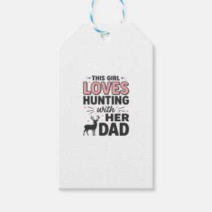 Dieses Mädchen liebt die Jagd mit ihrem Vater Vint Geschenkanhänger
