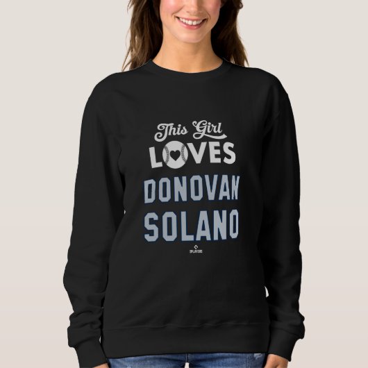 Dieses Mädchen liebt Donovan Solano Seattle Baseba Sweatshirt (Vorderseite)