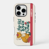 Dieses Mädchen liebt Füchse mit Blumen Benutzerdef iPhone Hülle (Rückseite)