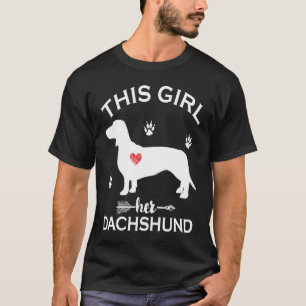 Dieses Mädchen liebt ihren Dachshund Doxie Hunde T-Shirt
