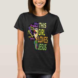 Dieses Mädchen liebt Jesus Afrikanische Christlich T-Shirt