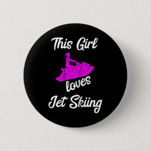 Dieses Mädchen liebt Jet-Ski-Fahren Wasser-Jet-Ski Button