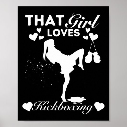 Dieses Mädchen liebt Kickboxen Poster (Vorne)