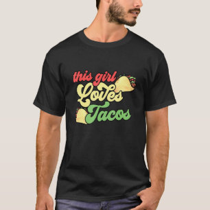 Dieses Mädchen liebt Tacos Taco Dienstag Kunst T-Shirt