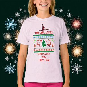 Dieses Mädchen liebt Turnen Kinder T-Shirt