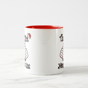 Dieses Mädchen machte die unheilvolle Liste Zweifarbige Tasse