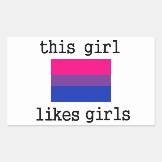 Dieses Mädchen mag Bisexuelle Bi Prix Sticker (Vorderseite)