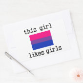 Dieses Mädchen mag Bisexuelle Bi Prix Sticker (Umschlag)