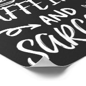 Dieses Mädchen spielt auf Koffein und Sarcasm Poster (Ecke)