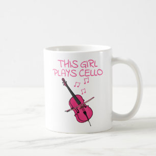 Dieses Mädchen spielt Cellist, Cellist, Musikerin Kaffeetasse